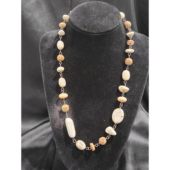 Silpada White Howlite African Opal Sterling Silver Necklace N1692 - Picture 1 of 3